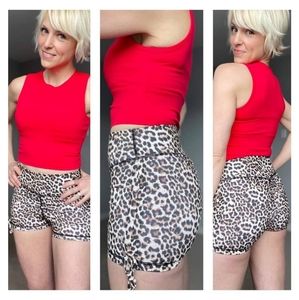 Zyia Leopard Brilliant Scrunchy Hustle Shorts SOLD